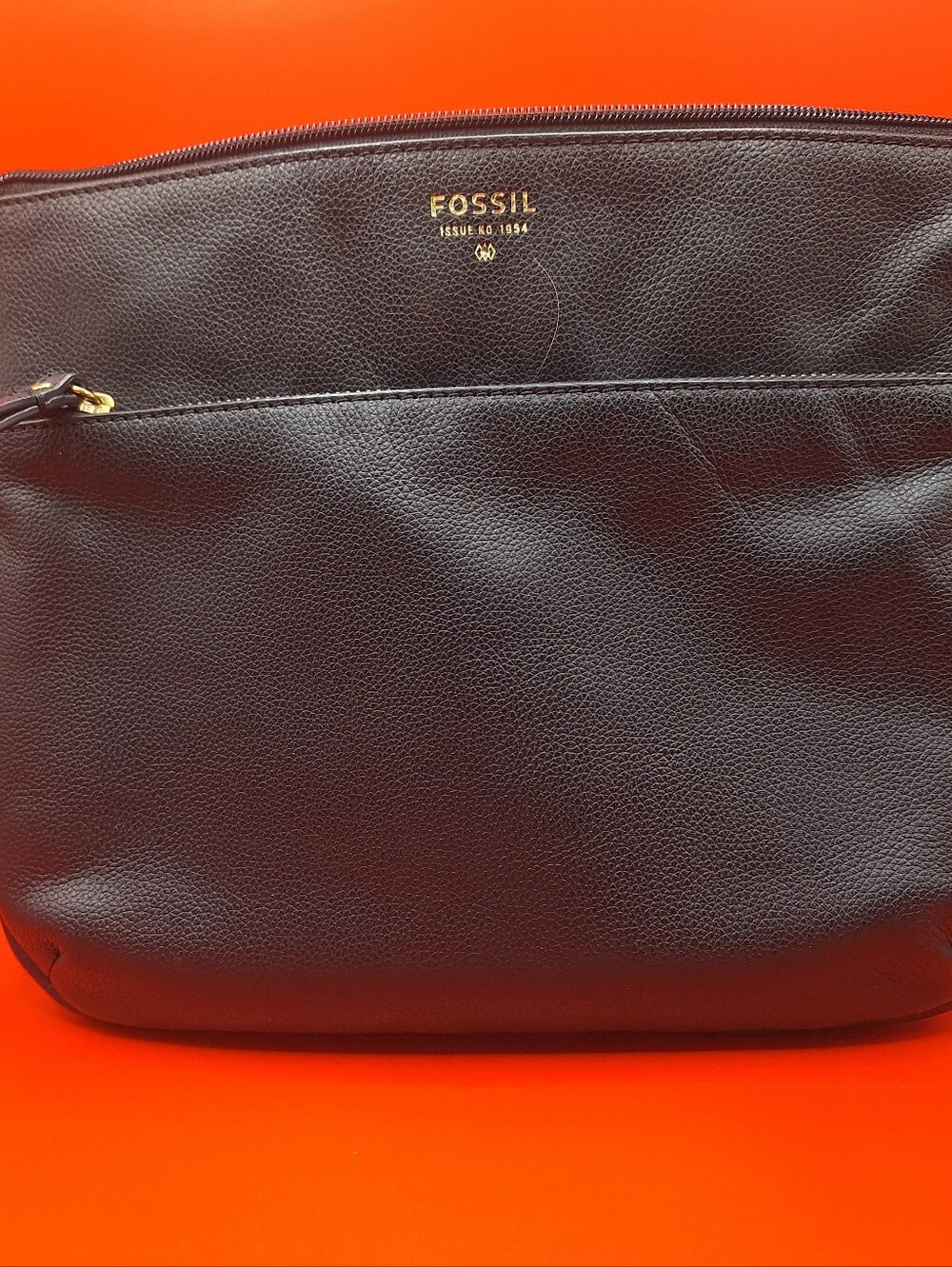 Fossil 1954 Pebbled Leather Cowhide Crossbody Bag